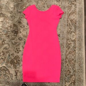 Neon Pink Gianni Bini Knit dress